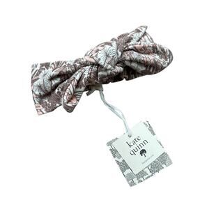 KATE QUINN Floral Pink Purple Bow Headband Size Medium 6-12 Months‎ NWT